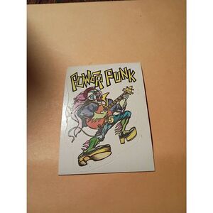 1983 General Mills Zero Heroes Trading Card Sticker Card Vintage #28 Power Punk